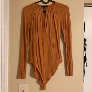 Orange Long Sleeve Bodysuit
